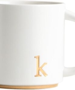 Ceramic Monogram Coffee Mug with Gift Box