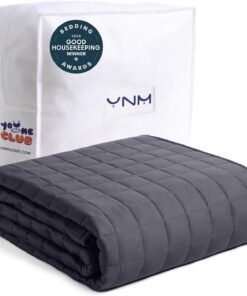 YnM 15lb Weighted Blanket 48x72 Dark Grey