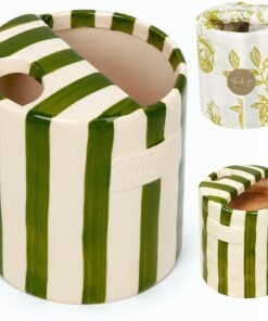 Hand-Painted Green Ceramic Coffee Mug