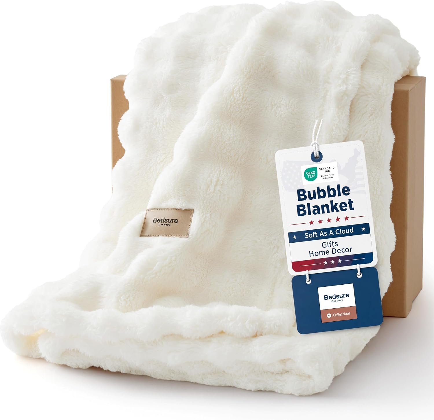 Soft Cloud Bubble Blanket Cozy Throw