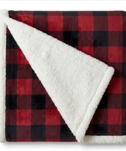 Eddie Bauer Sherpa Reverse Throw Blanket 50 x 60