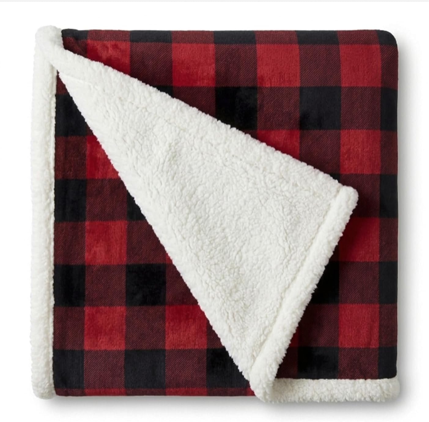 Eddie Bauer Sherpa Reverse Throw Blanket 50 x 60